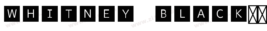 whitney black字体转换